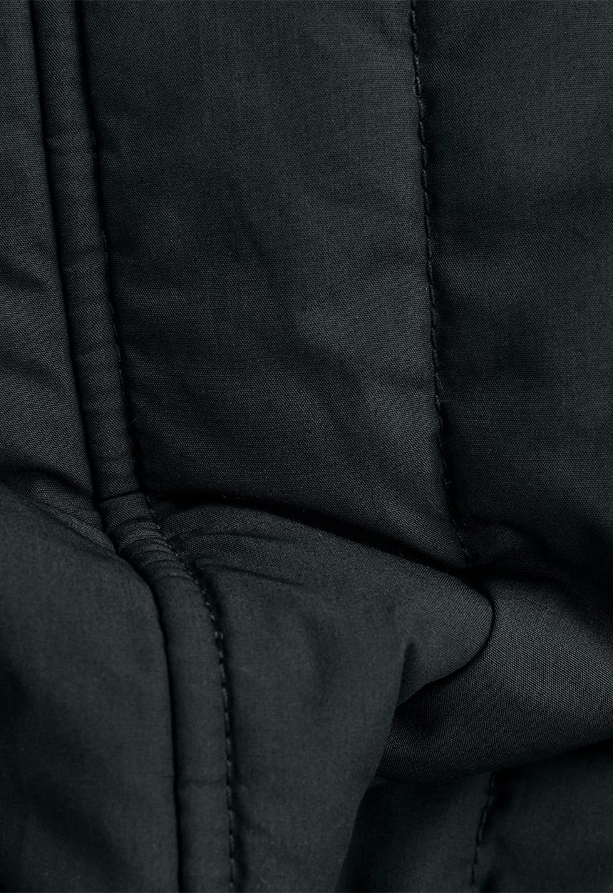 G-STAR - Long puffer vertical quilted jacket - black