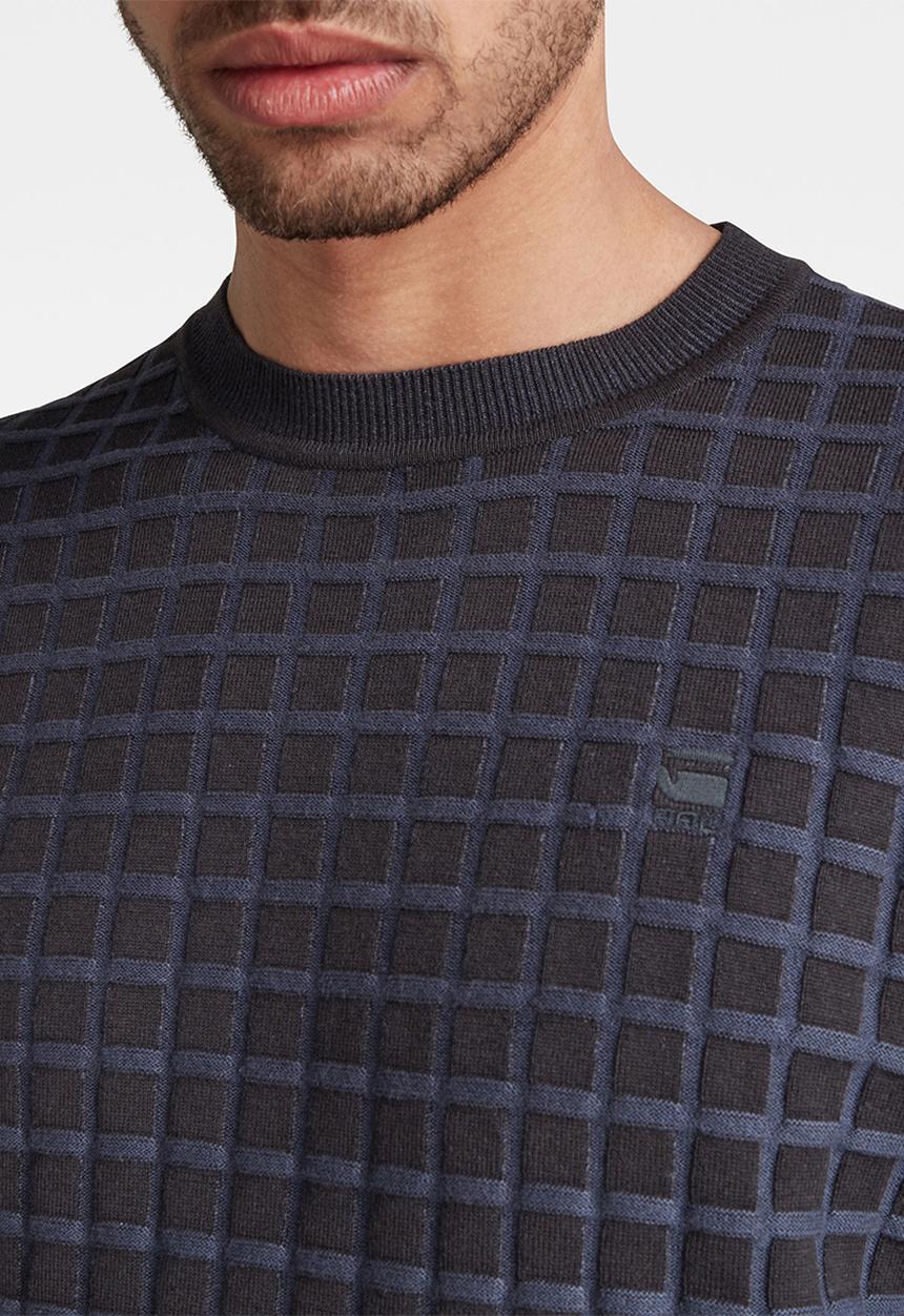 G-STAR - Table r knit - dk black/sartho blue