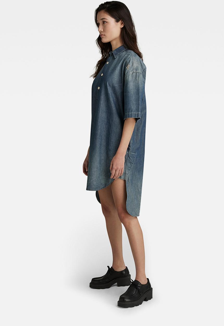 G-STAR - Shirt dress  - antic faded aegean blue