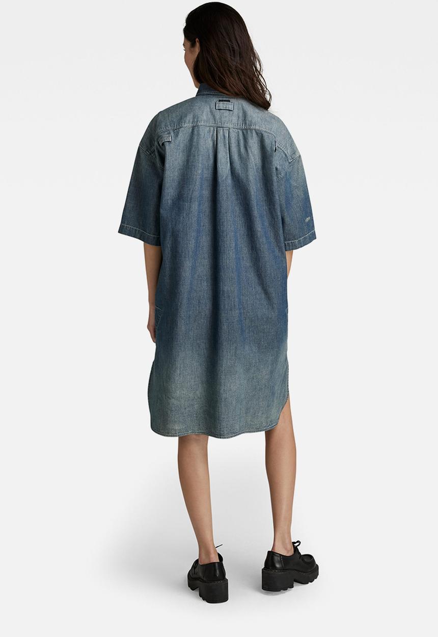 G-STAR - Shirt dress  - antic faded aegean blue
