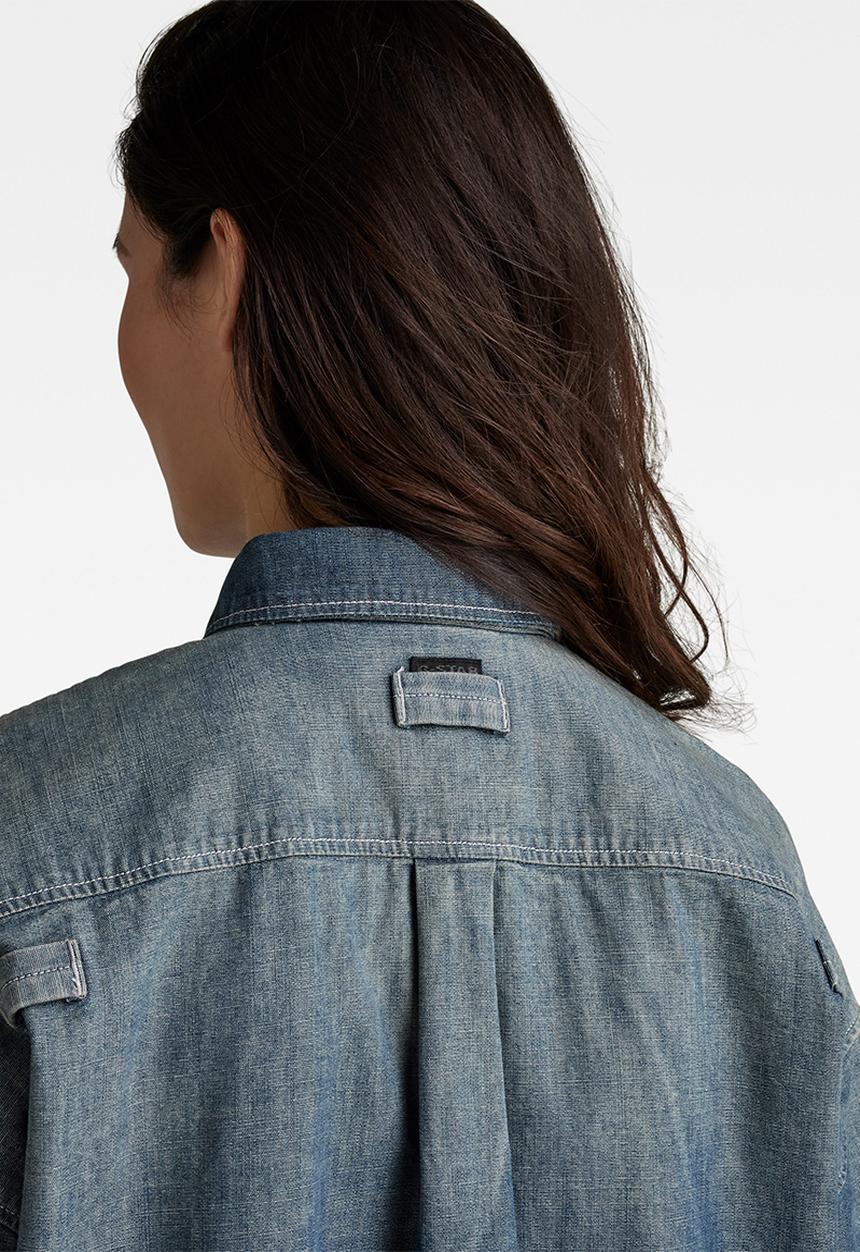 G-STAR - Shirt dress  - antic faded aegean blue