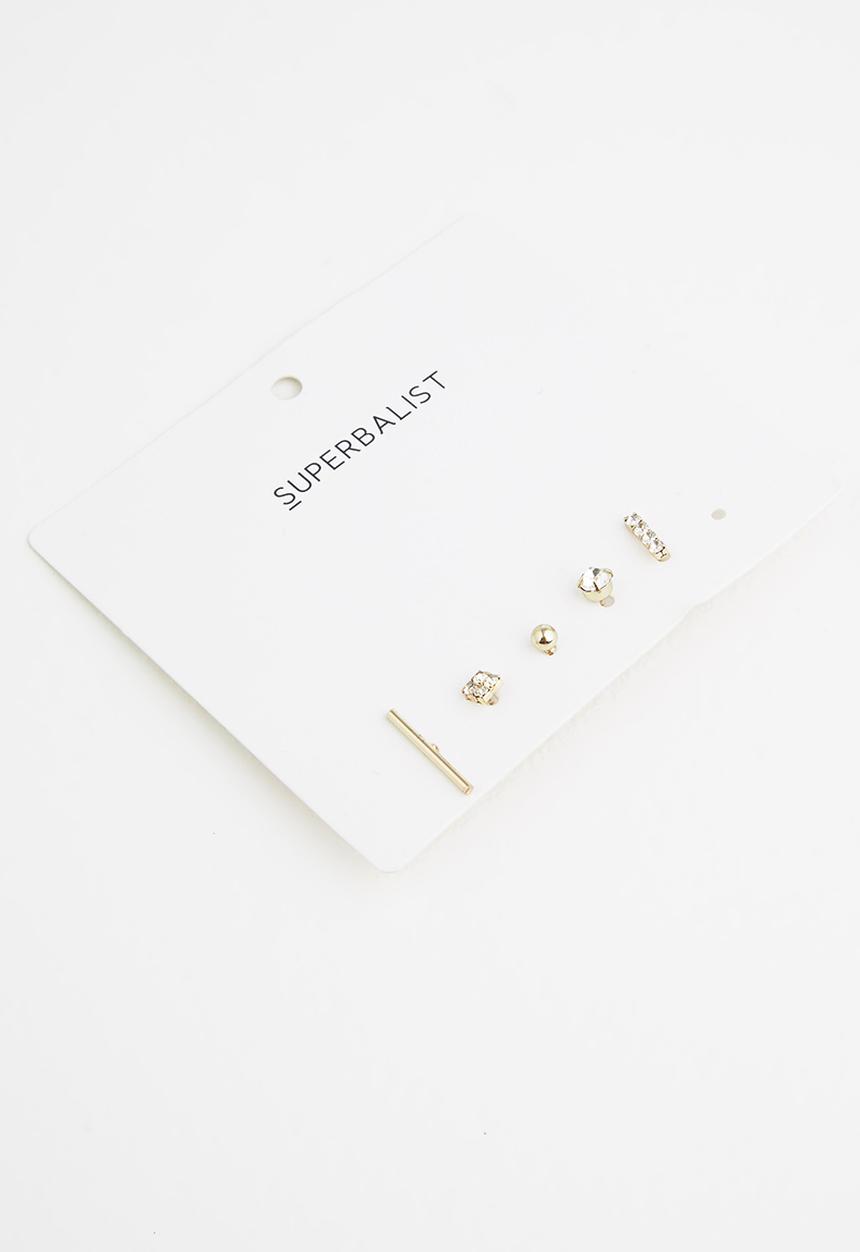 Superbalist - Phoebe earring pack - gold