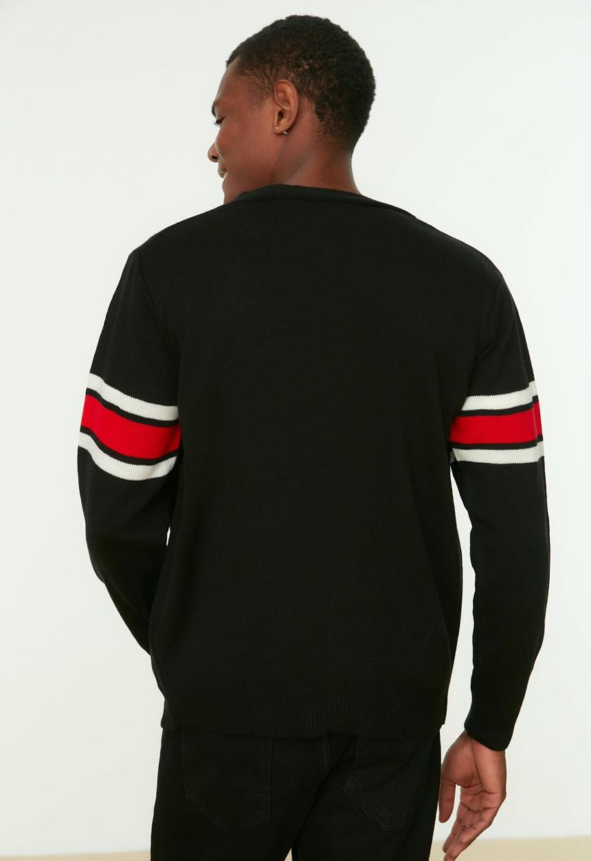 Trendyol - College inspired cardigan - black