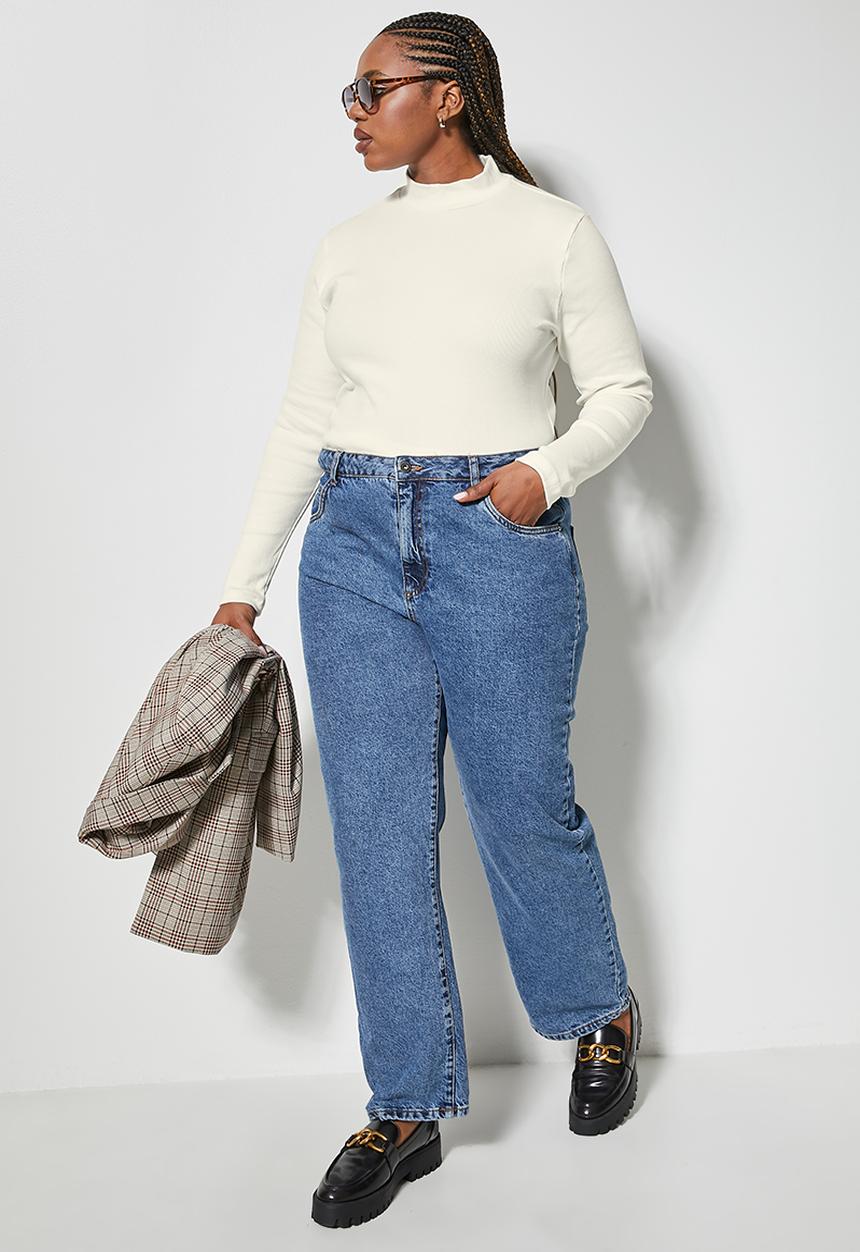 Superbalist - 2 Pack poloneck rib top - black & milk