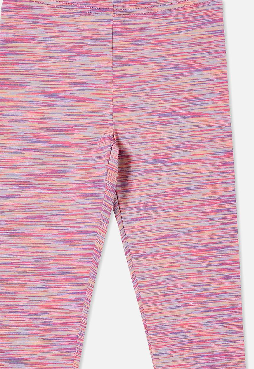 Cotton On - Huggie tights - pinks and purples space dye