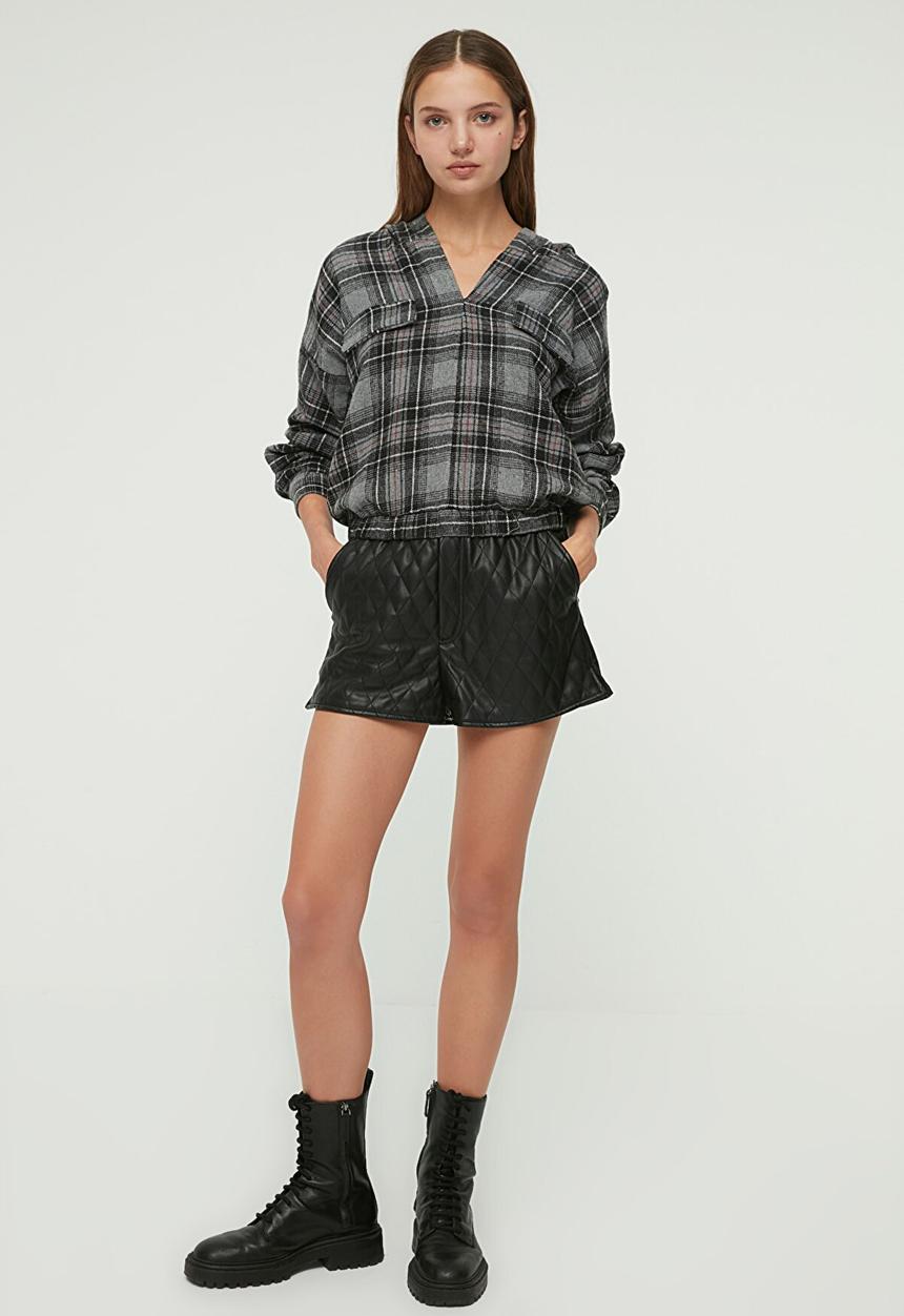 Trendyol - Hooded blouse  - grey