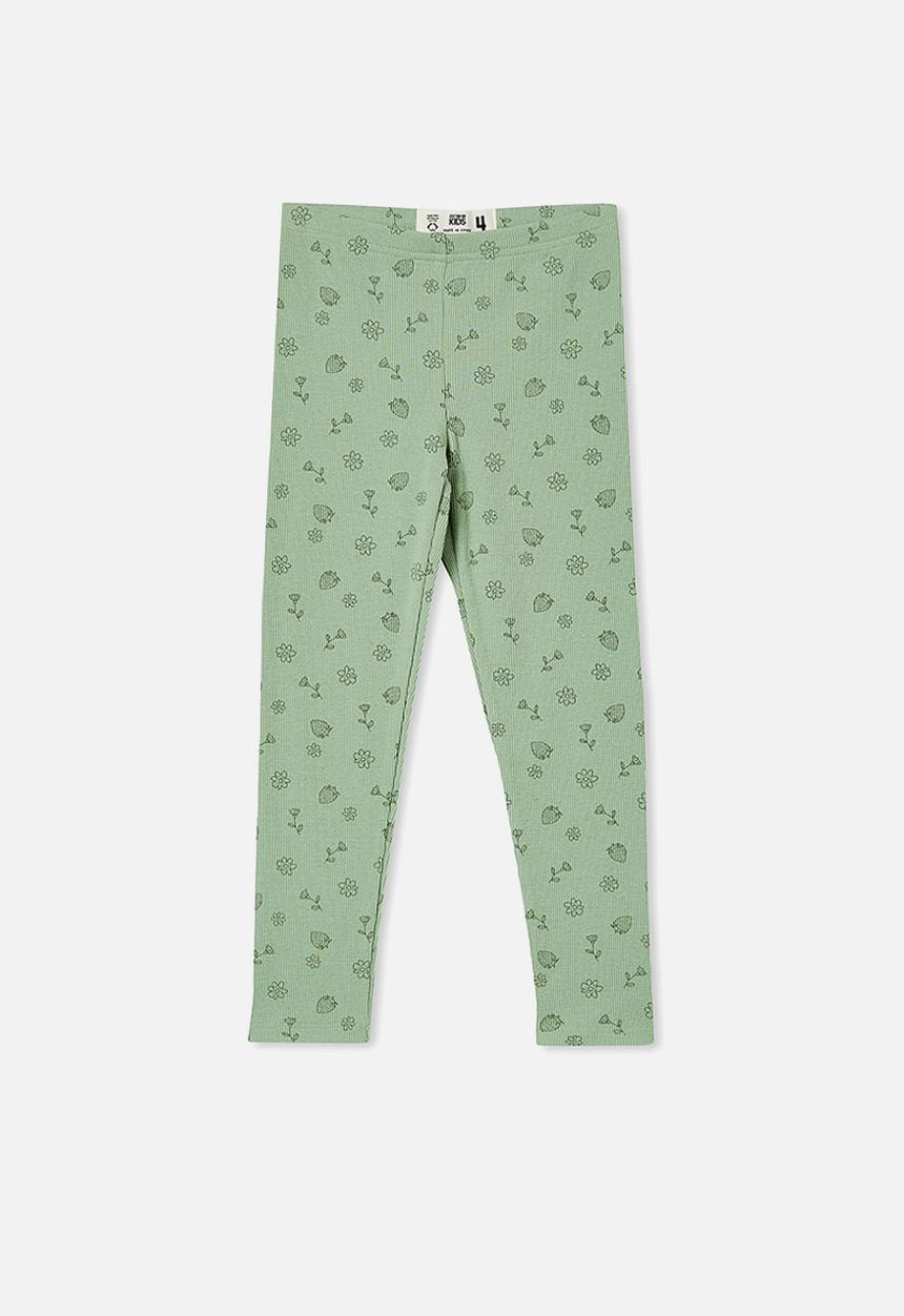 Cotton On - Huggie tights - smashed avo & forest ditsy