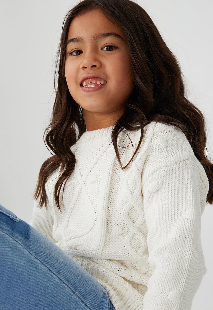 Cotton On - Pepper cable knit jumper - vanilla