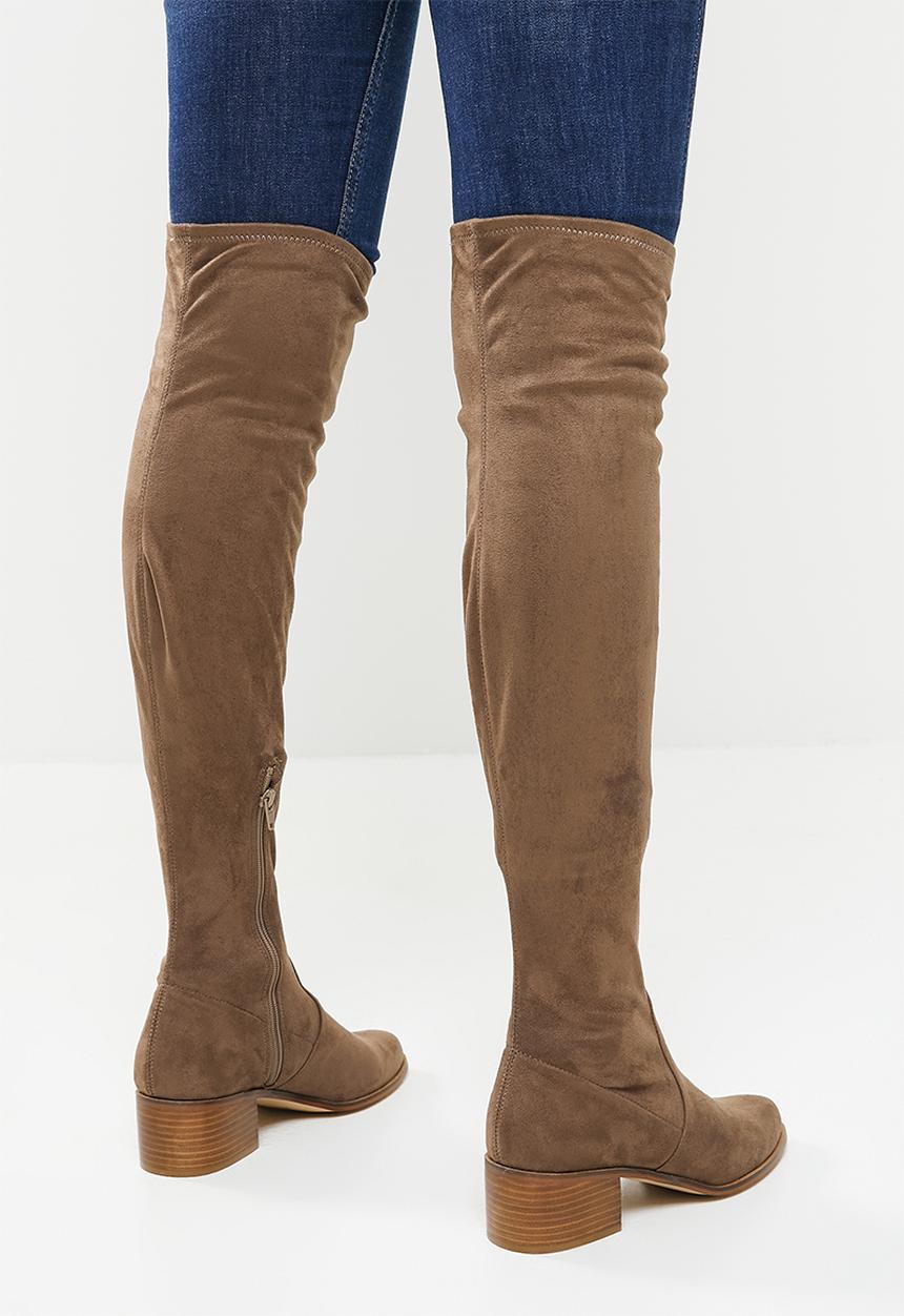 Steve Madden - Sadie riding boot - taupe