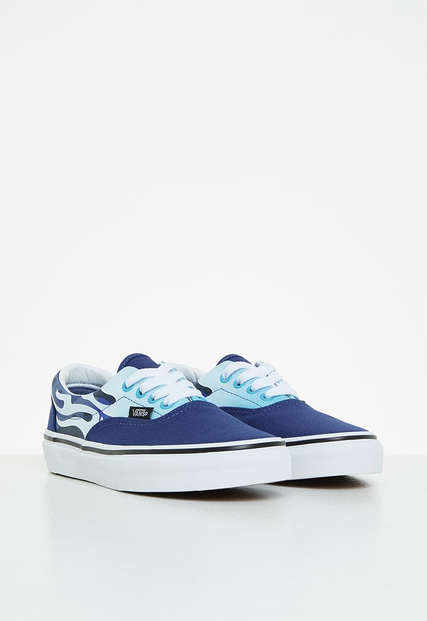 Vans - Uy era - (camo flame) blue & ice camo