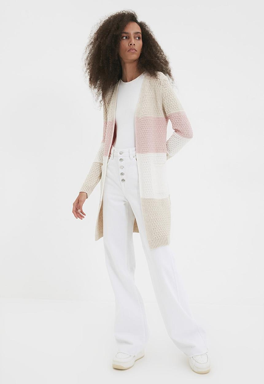Trendyol - Color block knitwear cardigan  - multi