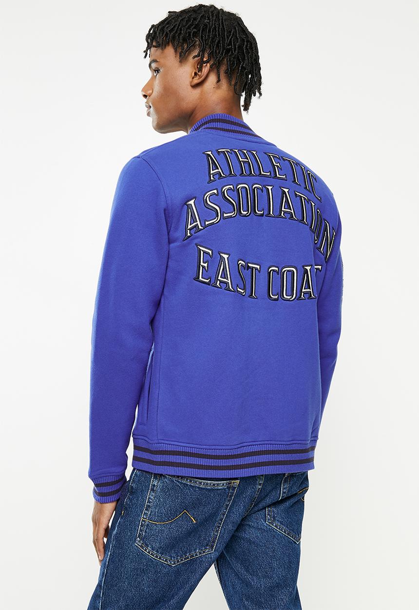 Superdry. - Collegiate jersey bomber - mazarine blue