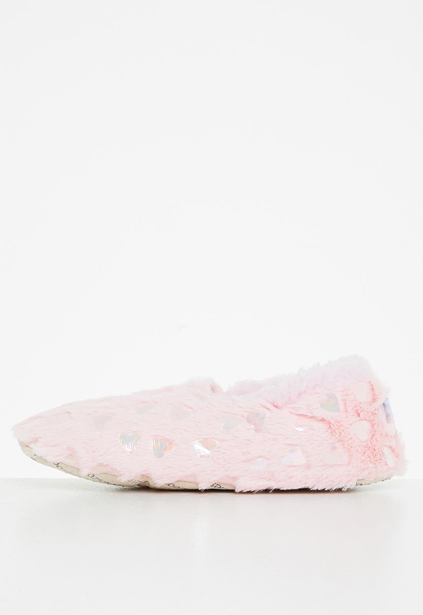 snoozies!® - Soft heart slipper - pink