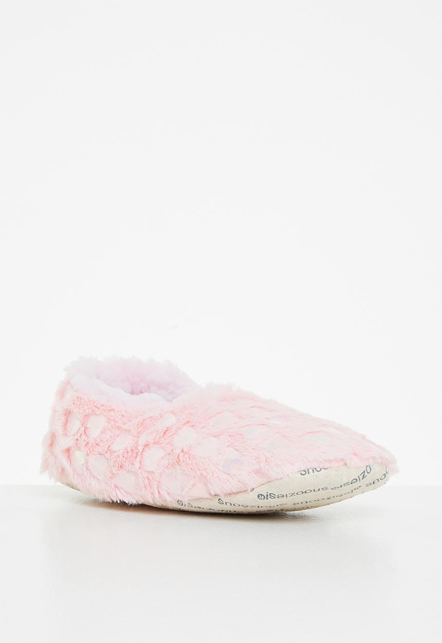 snoozies!® - Soft heart slipper - pink