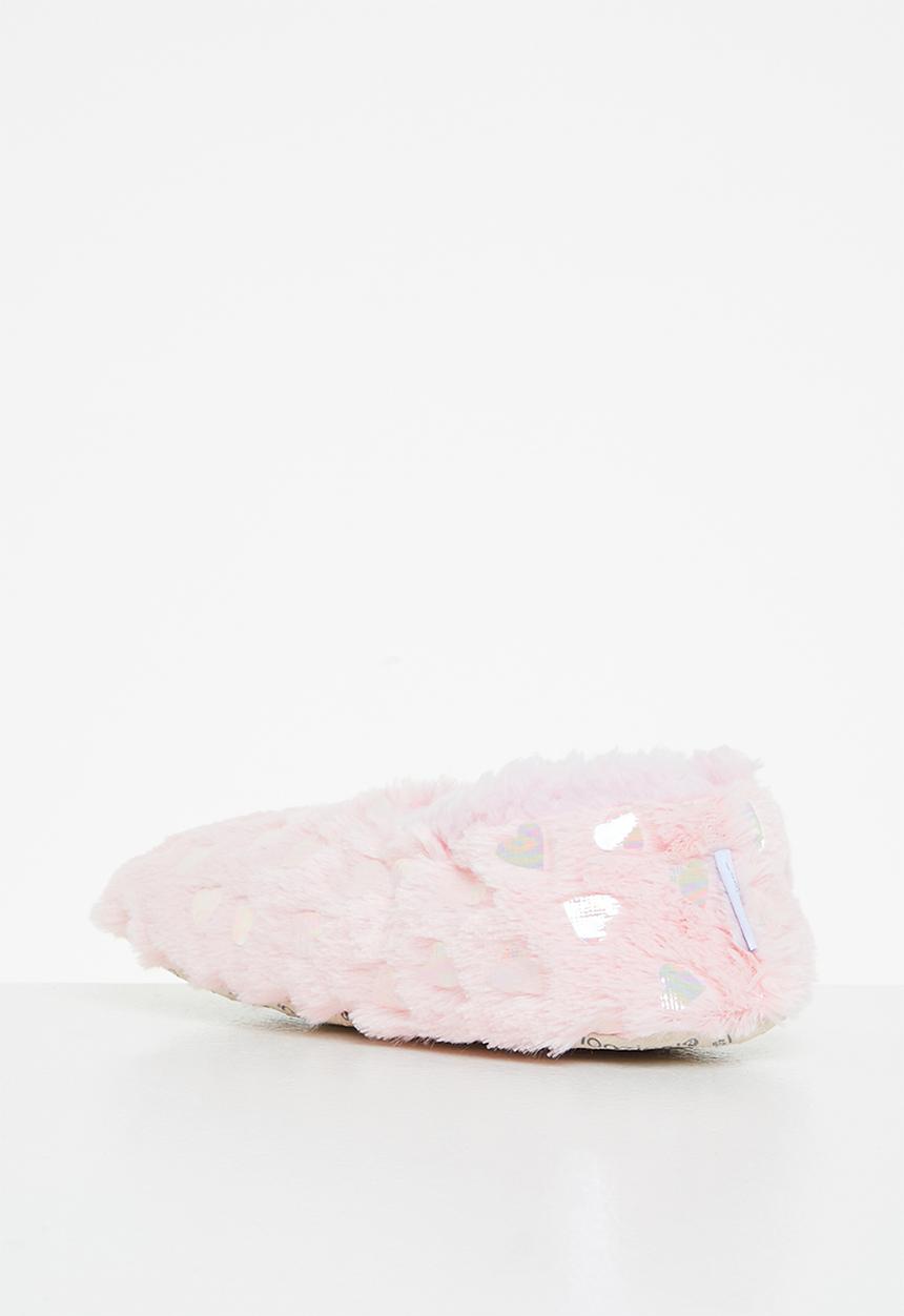 snoozies!® - Soft heart slipper - pink