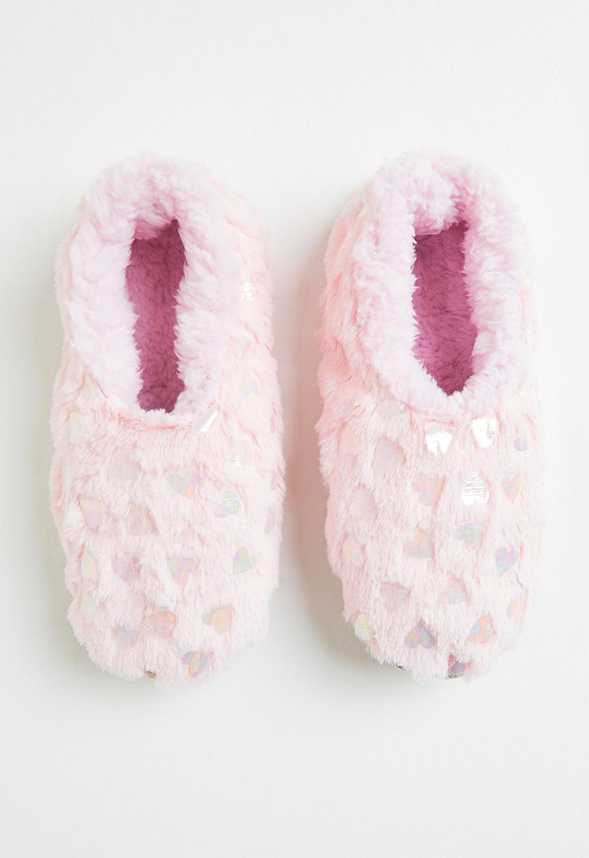 snoozies!® - Soft heart slipper - pink
