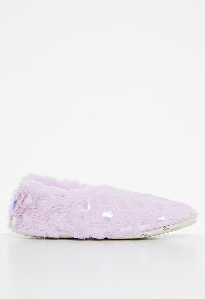 snoozies!® - Soft heart slipper - mauve
