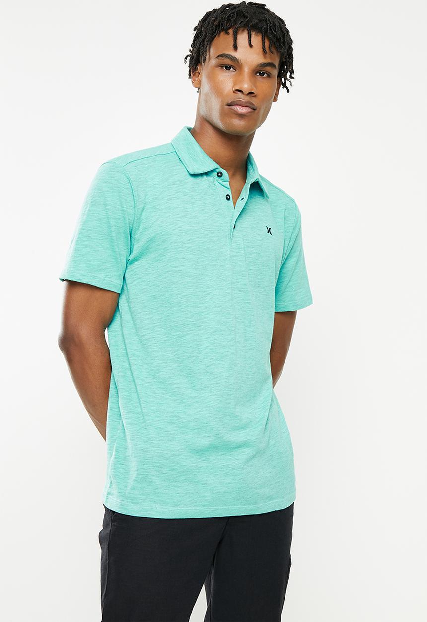 Hurley - Ace vista short sleeve golfer - aura green htr