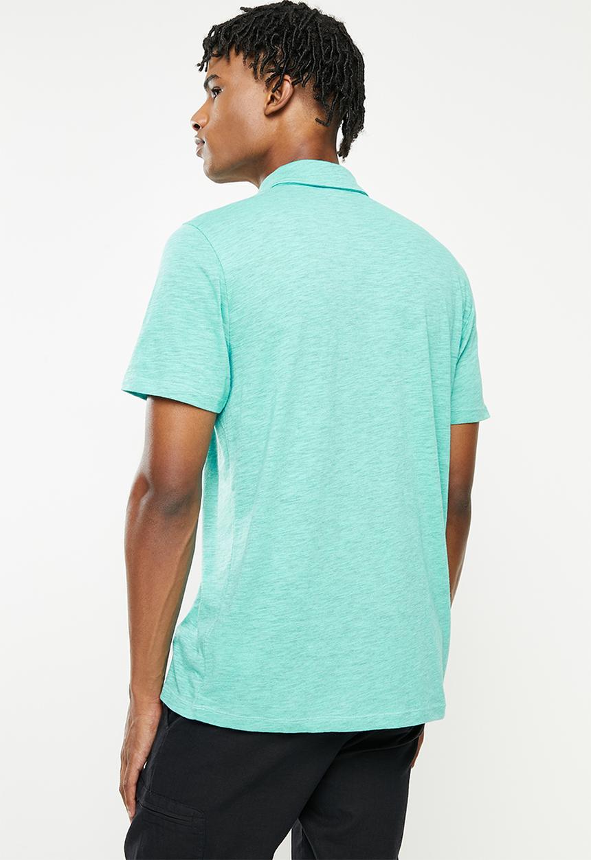 Hurley - Ace vista short sleeve golfer - aura green htr