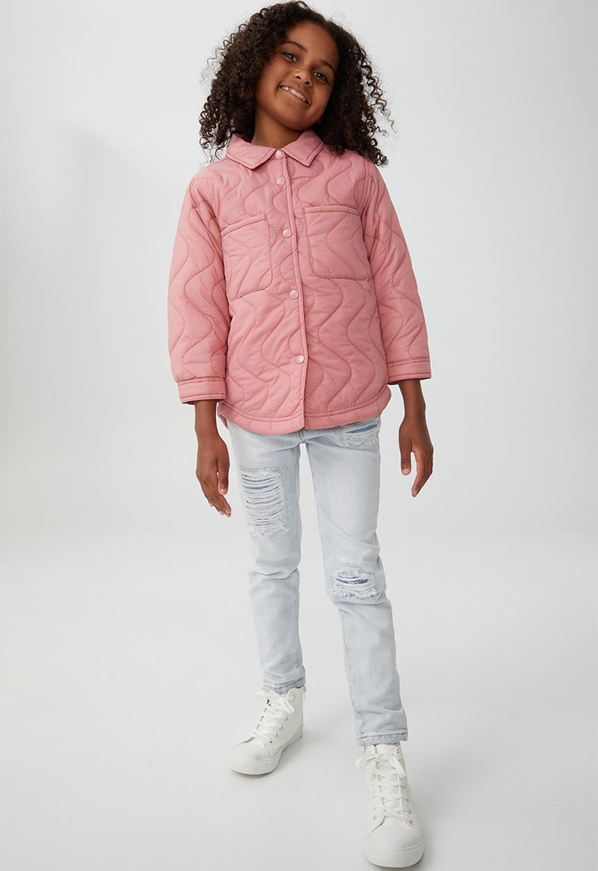 Cotton On - Jamie quilted shacket - musk rose