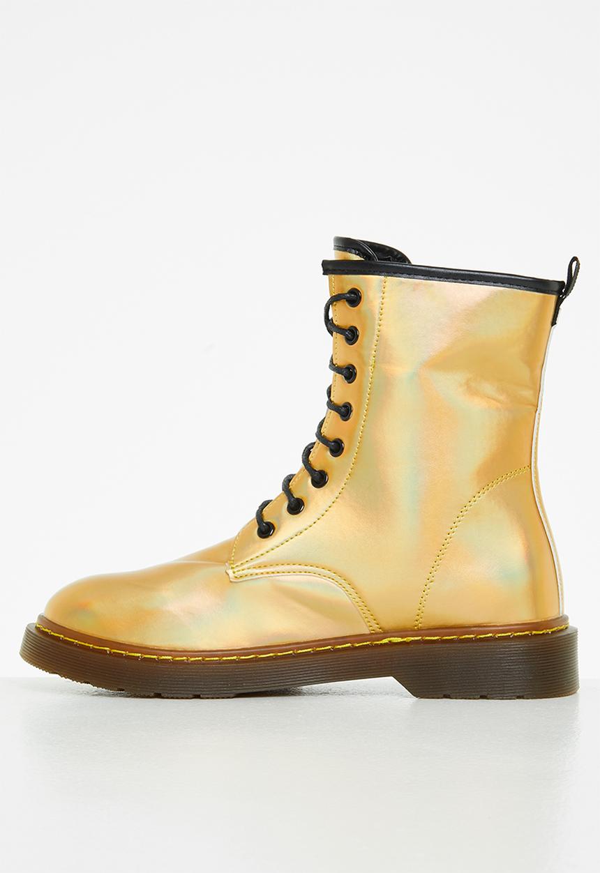 Rock & Co - Krush 1 lace up ankle boot - yellow
