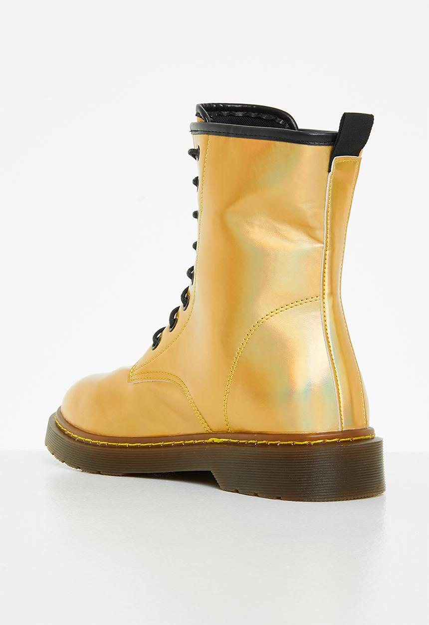 Rock & Co - Krush 1 lace up ankle boot - yellow