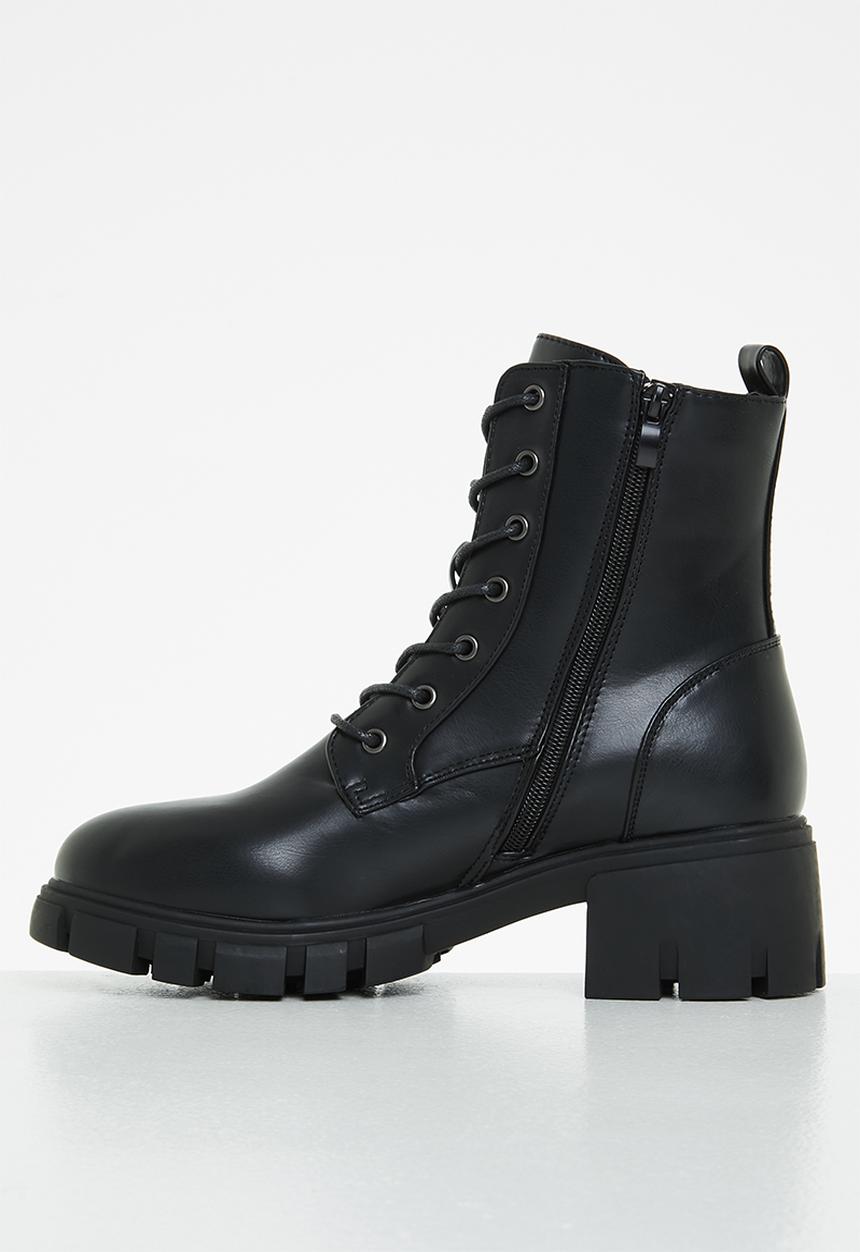 Rock & Co - Stones 2 lace up ankle boot - black