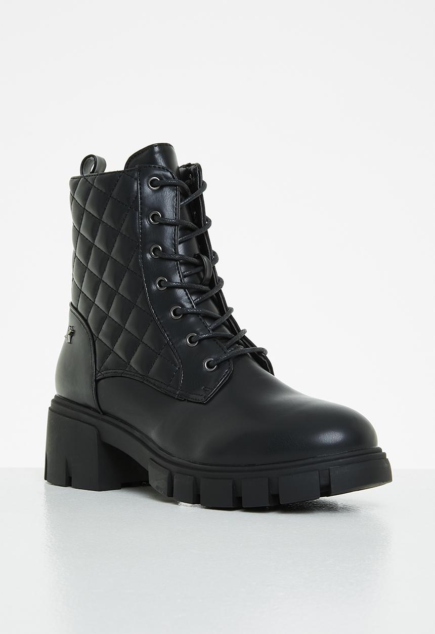 Rock & Co - Stones 2 lace up ankle boot - black