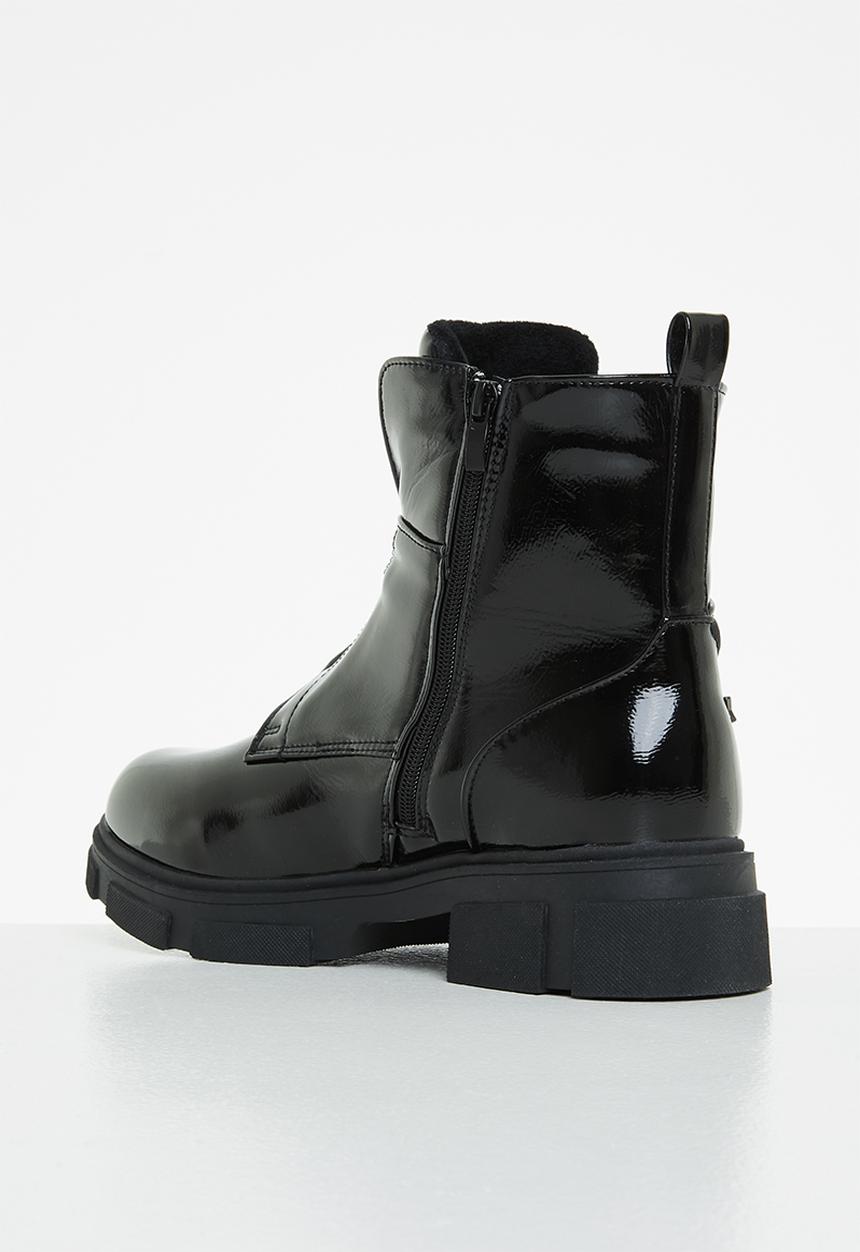 Rock & Co - Zeppelin 1 zip front ankle boot - black