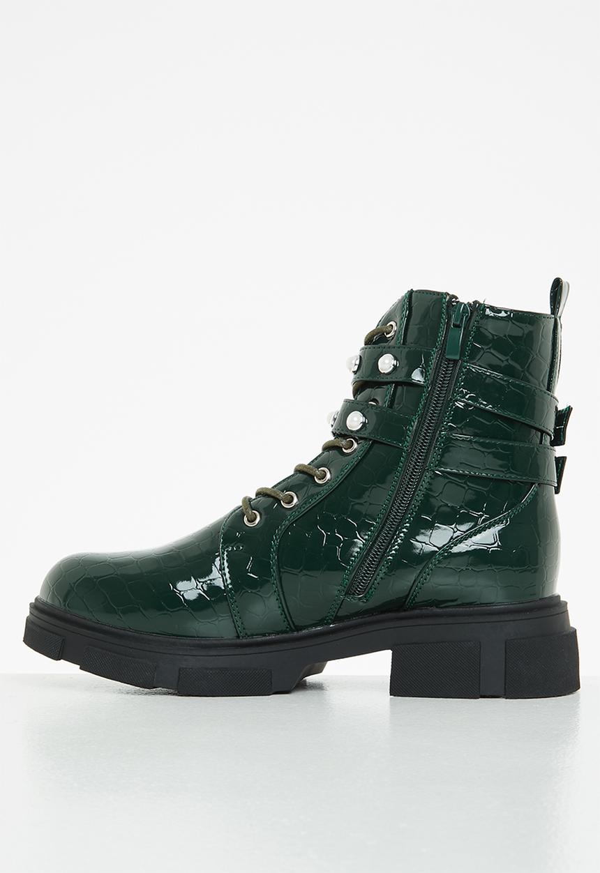 Rock & Co - Zeppelin 2 lace up ankle boot - olive