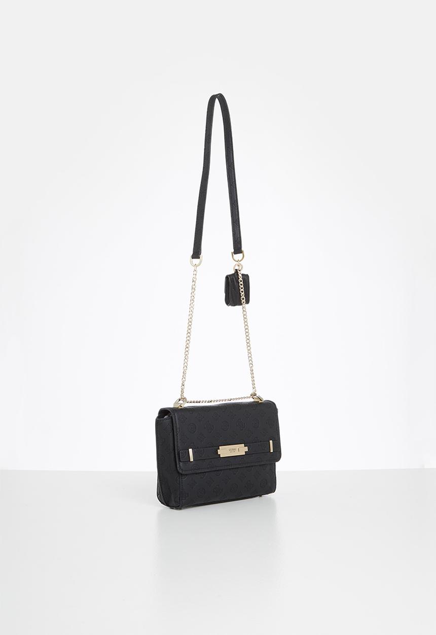 GUESS - Ahb bea convertible crossbody flap - black