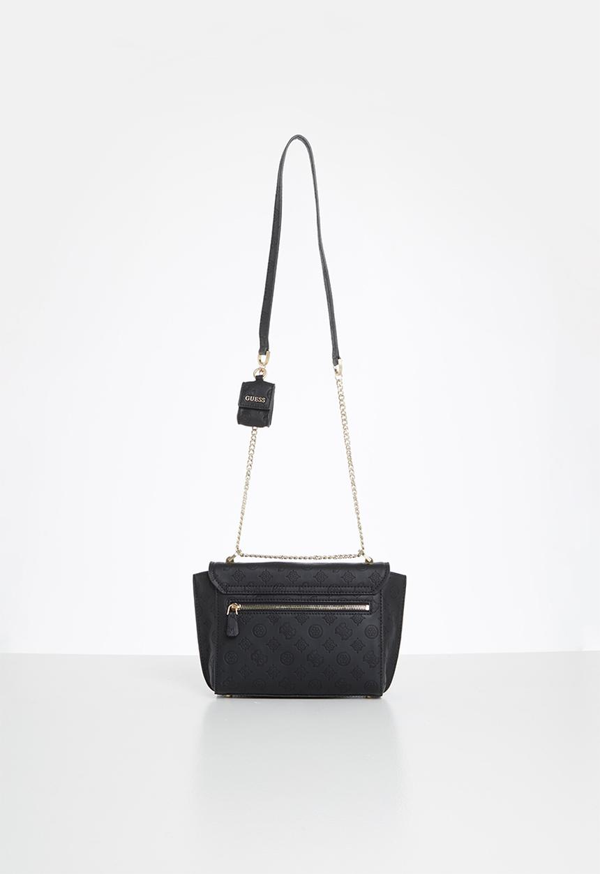 GUESS - Ahb bea convertible crossbody flap - black