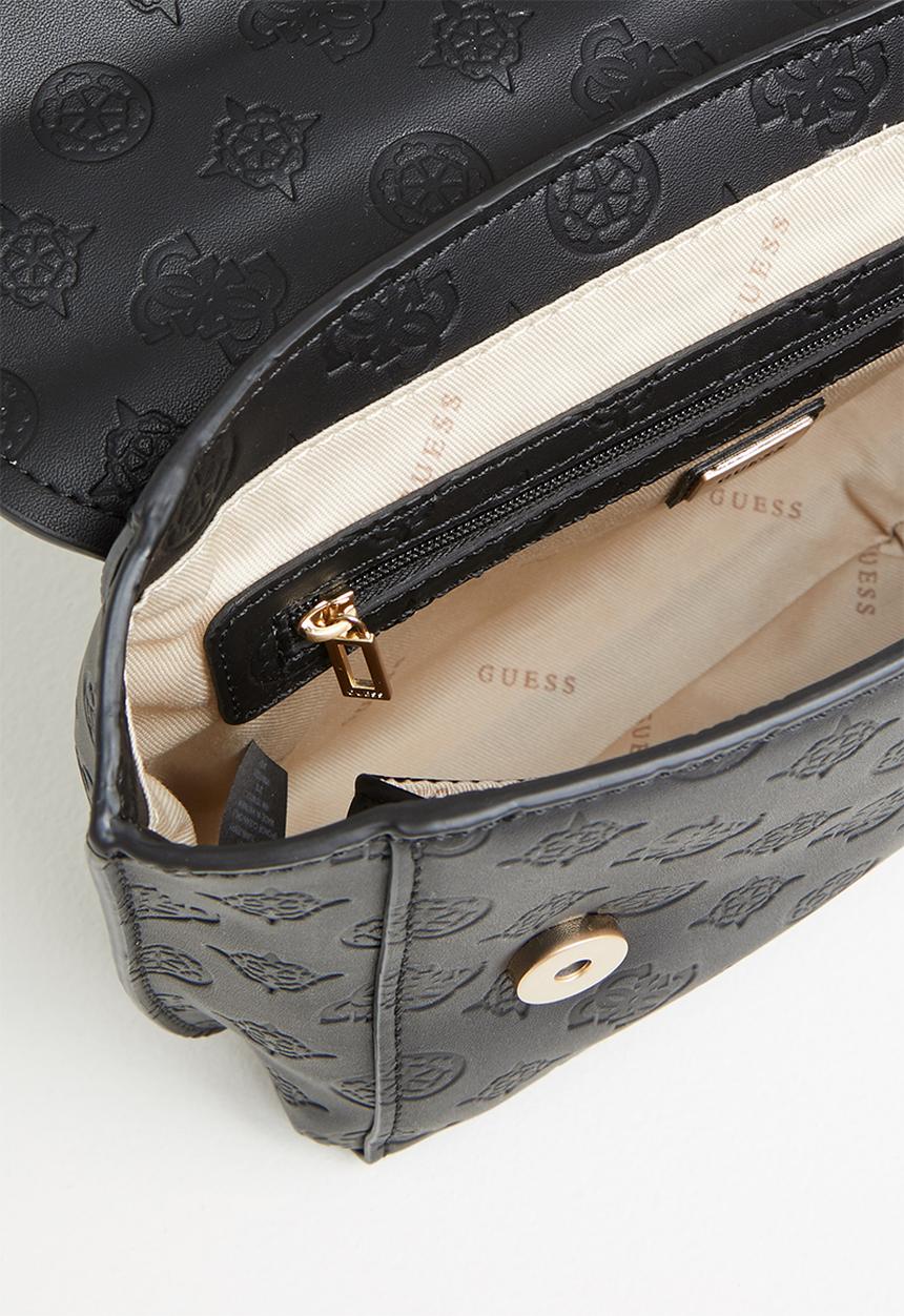 GUESS - Ahb bea convertible crossbody flap - black