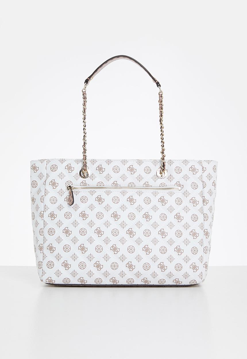 GUESS - Cessily tote - white & brown