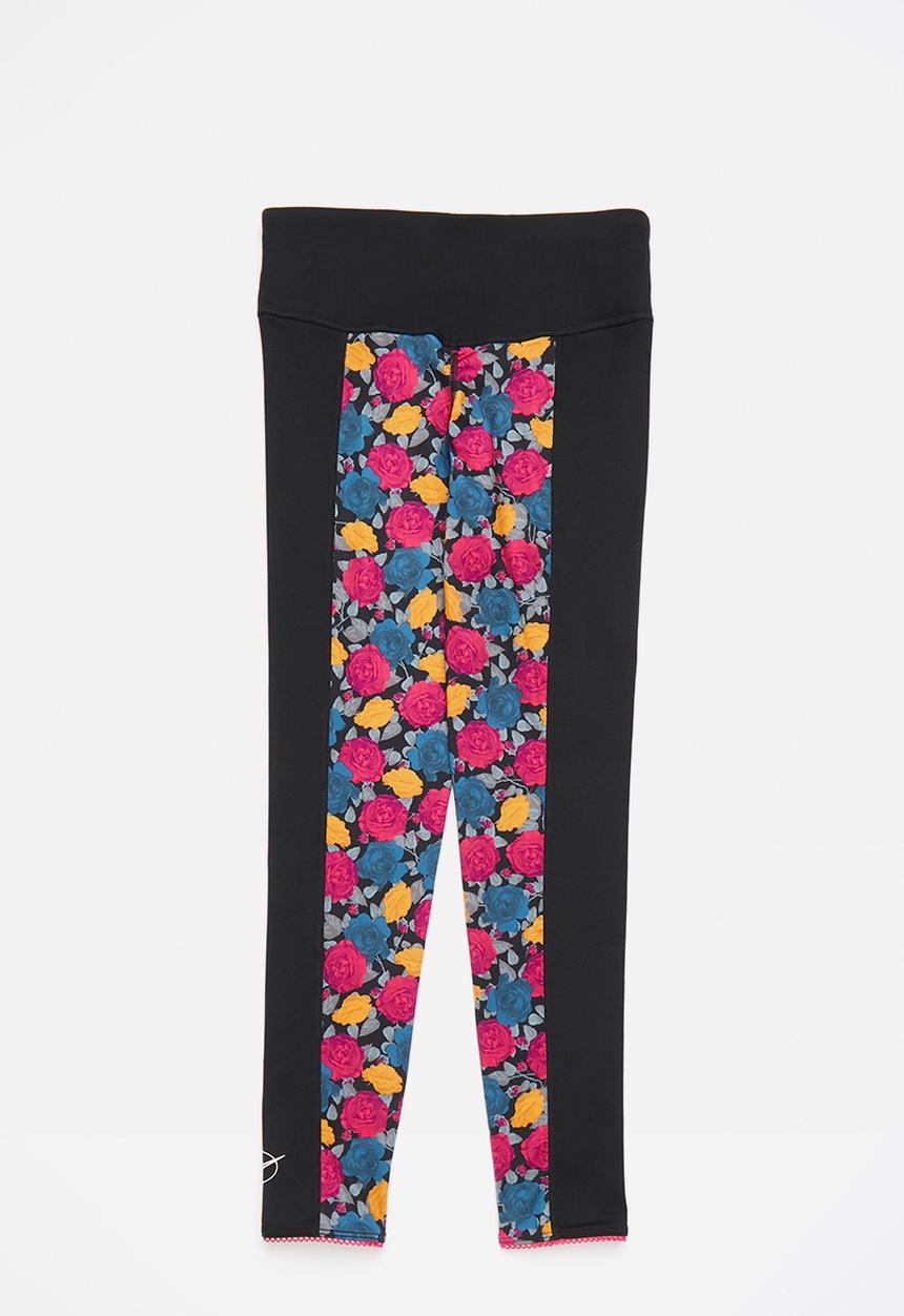 Nike - G nk df one luxe legging aop - black & rush pink