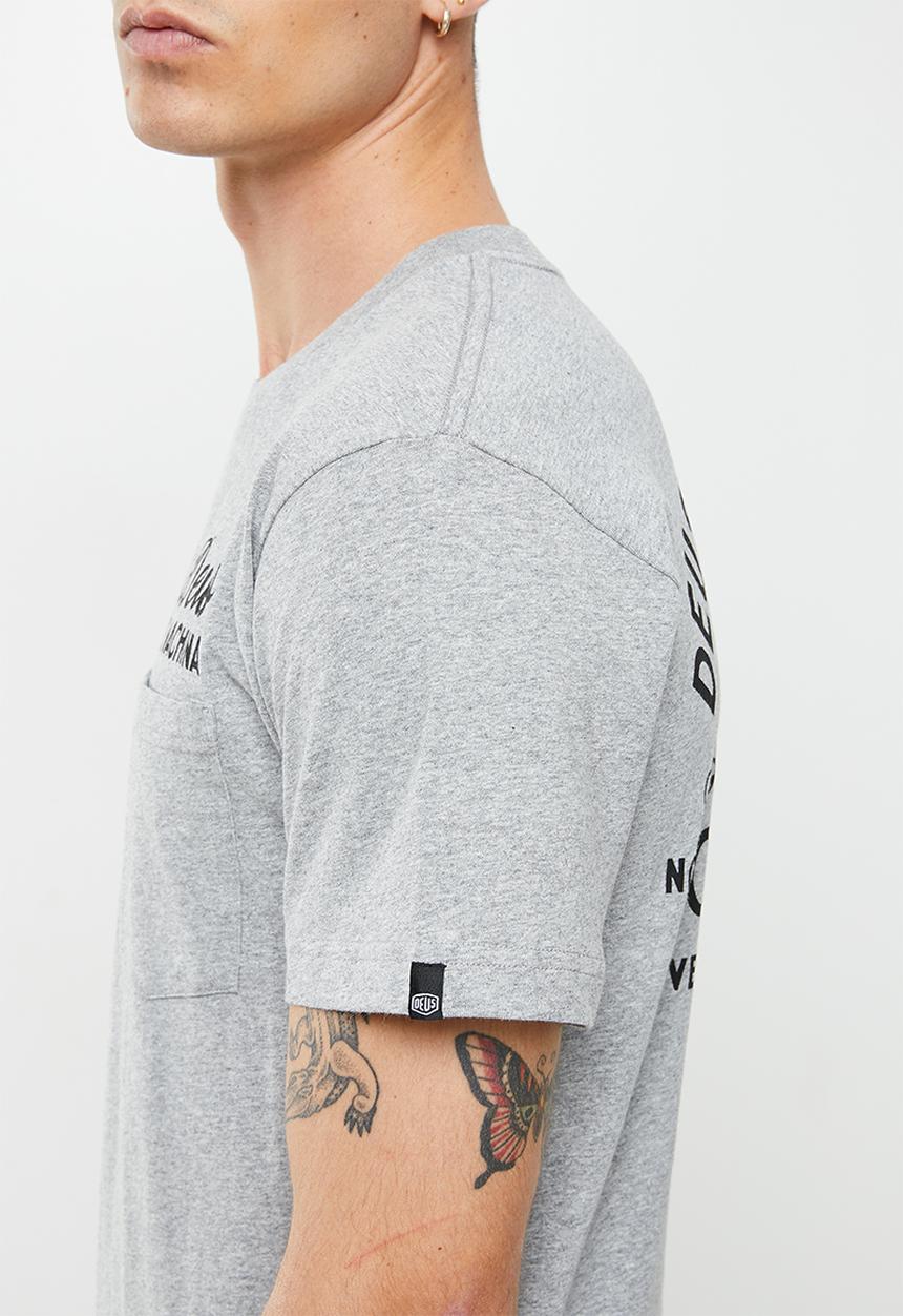 Deus Ex Machina - Venice address tee - grey marle