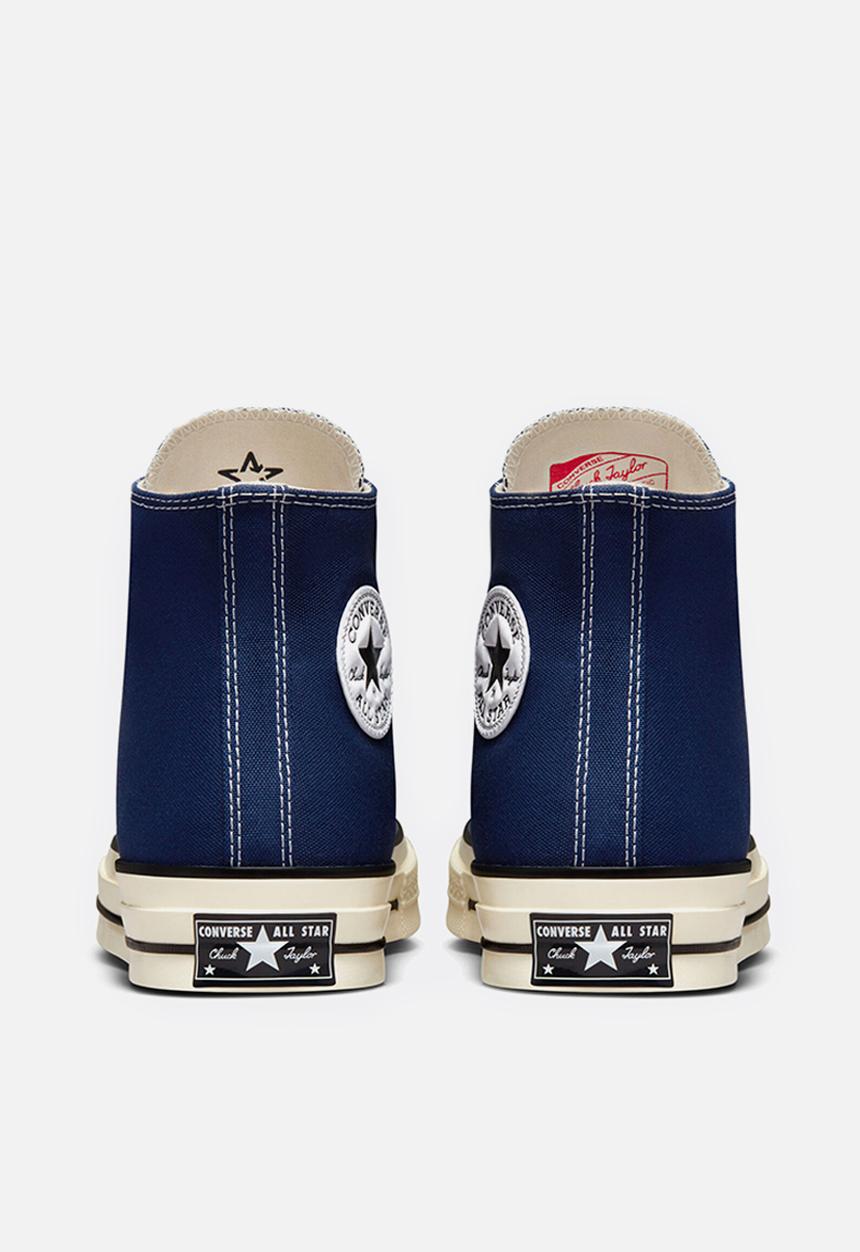 Converse - Chuck 70 recycled rpet canvas hi - midnight navy, egret & black