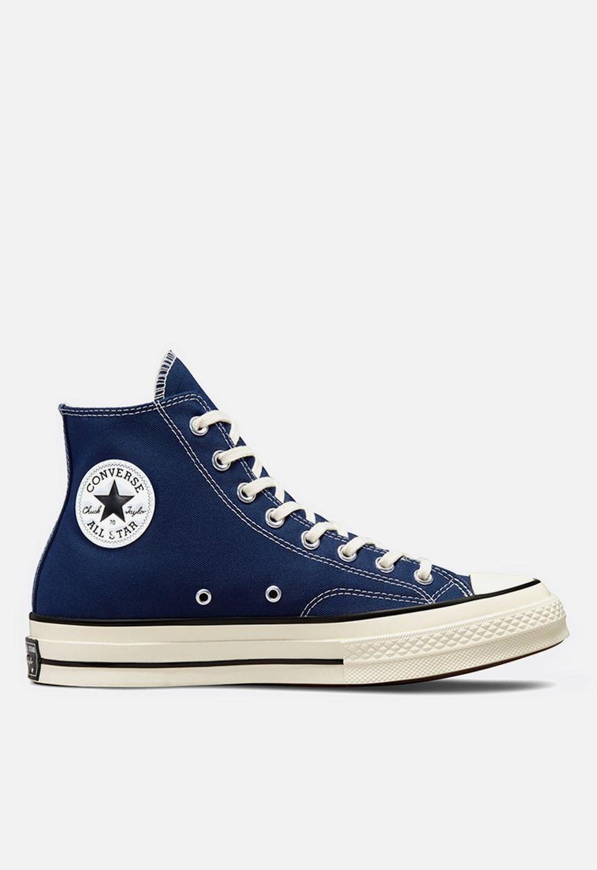 Converse - Chuck 70 recycled rpet canvas hi - midnight navy, egret & black