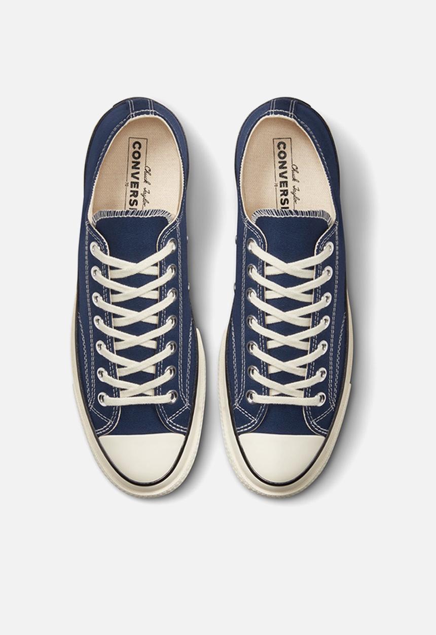 Converse - Chuck 70 recycled rpet canvas ox - midnight navy, egret & black