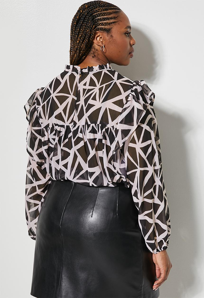 Superbalist - Femme blouse - hand drawn abstract triangle