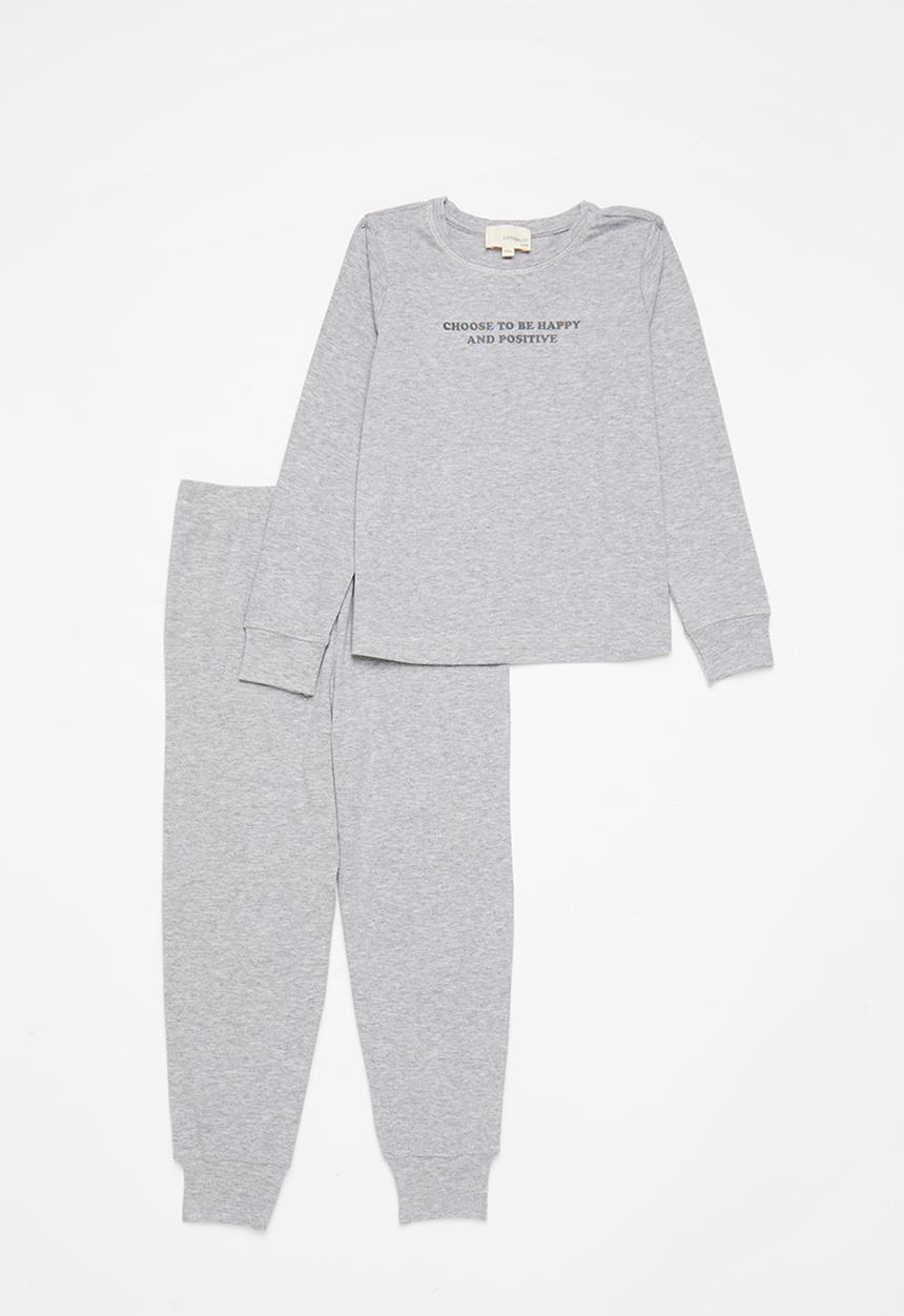 Superbalist Kids - Girls pj set - grey