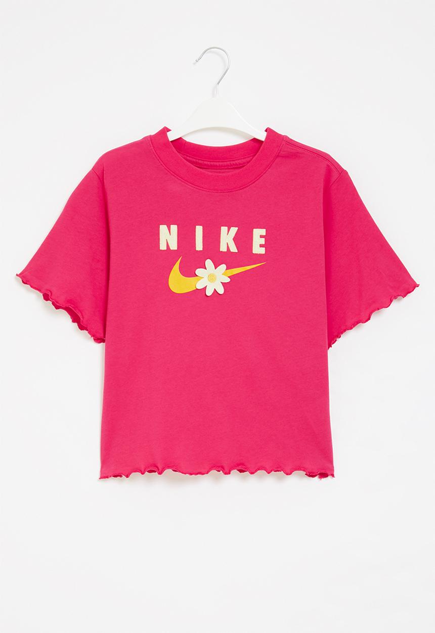 Nike - G nsw tee energy boxy frilly - rush pink