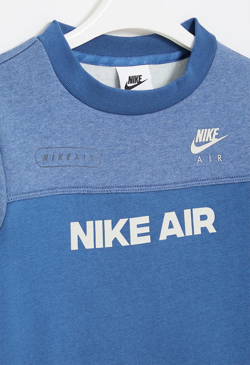 Nike - B nsw nike air crew- dk marina blue, htr & light bone