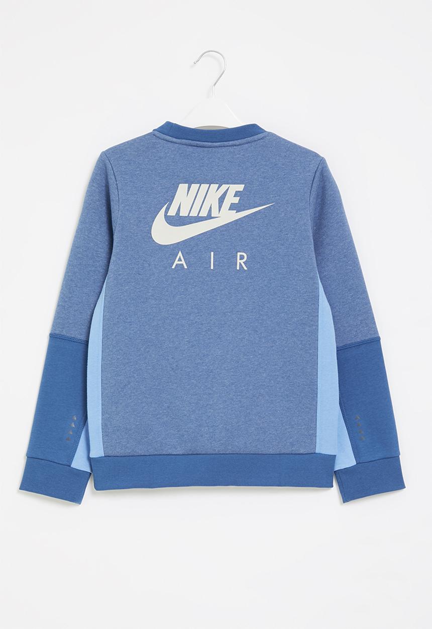 Nike - B nsw nike air crew- dk marina blue, htr & light bone