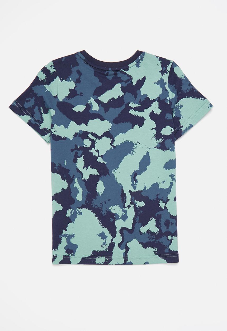 PUMA - Alpha aop tee b - mineral blue