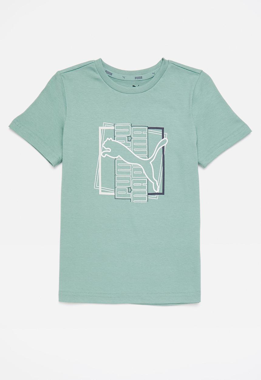 PUMA - Alpha graphic tee b - mid blue