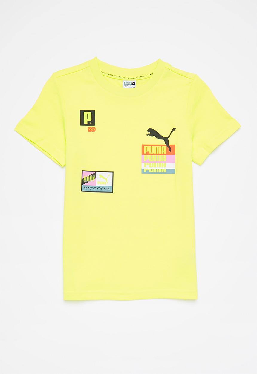 PUMA - Brand love tee b - yellow 