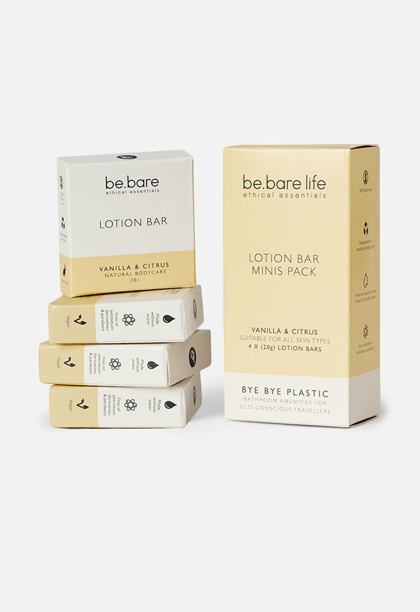 be.bare - Body Lotion Bar Minis - Pack of 4