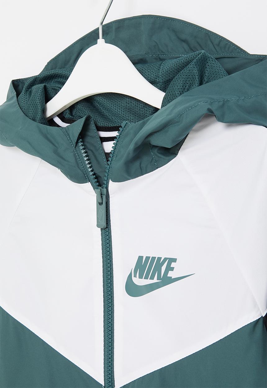 Nike - B nsw wr jkt hd - ash green, white, black & ash green