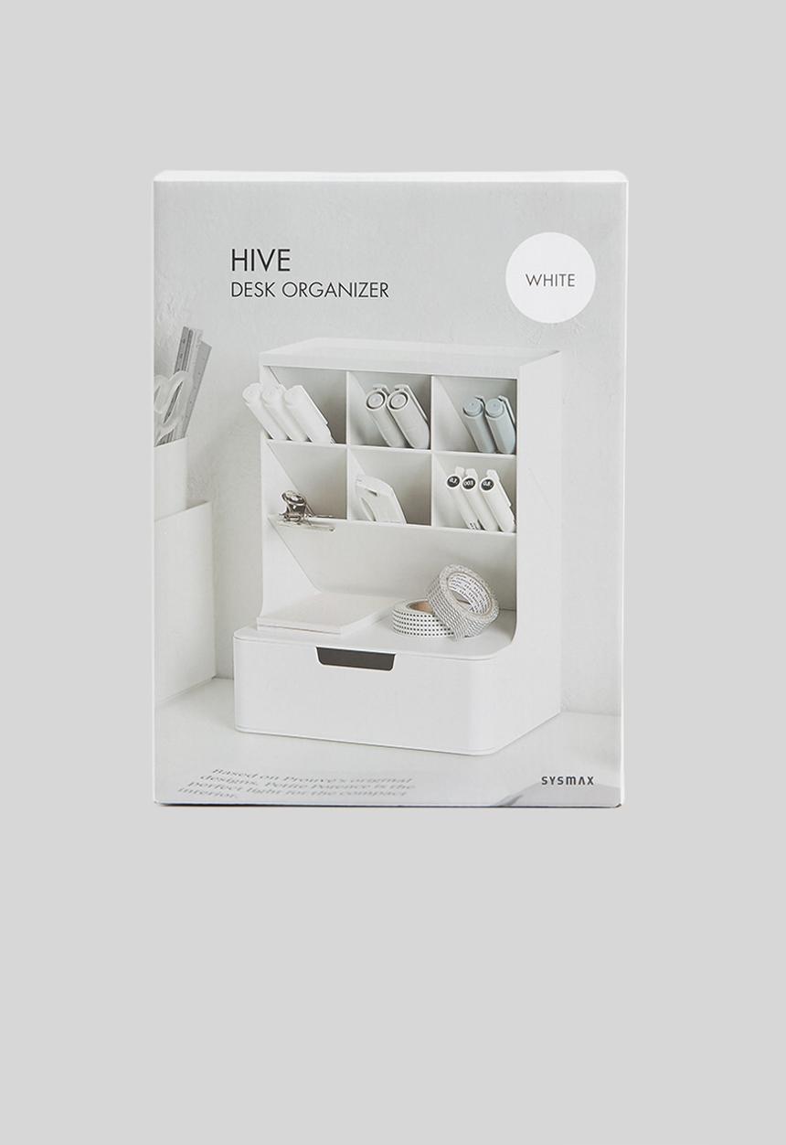 Litem - Hive desk organiser - white